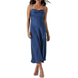 Astr Blue Midi Dress